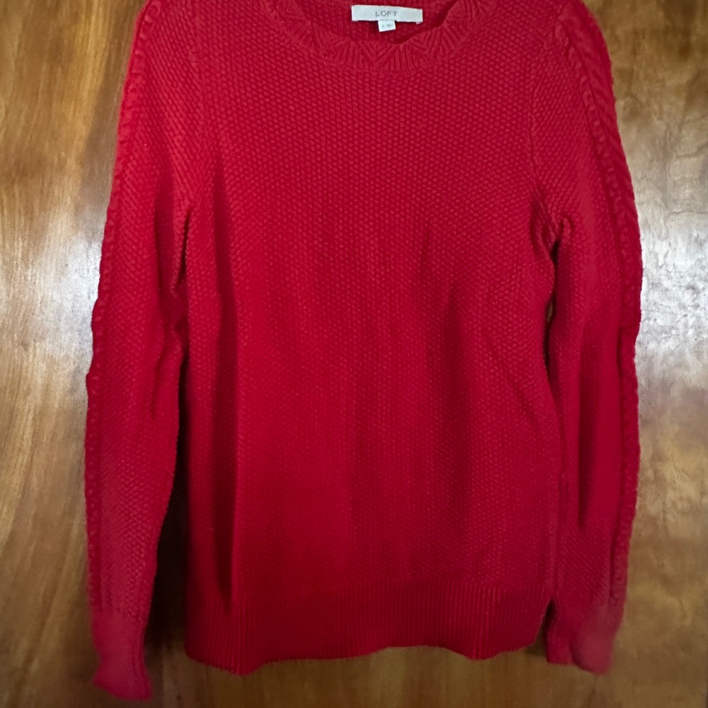 Loft Red Sweater